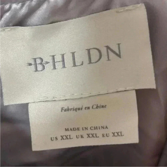 BHLDN‎ Gray Silver Eva Chiffon Bridesmaids Maxi Dress - Picture 6 of 6